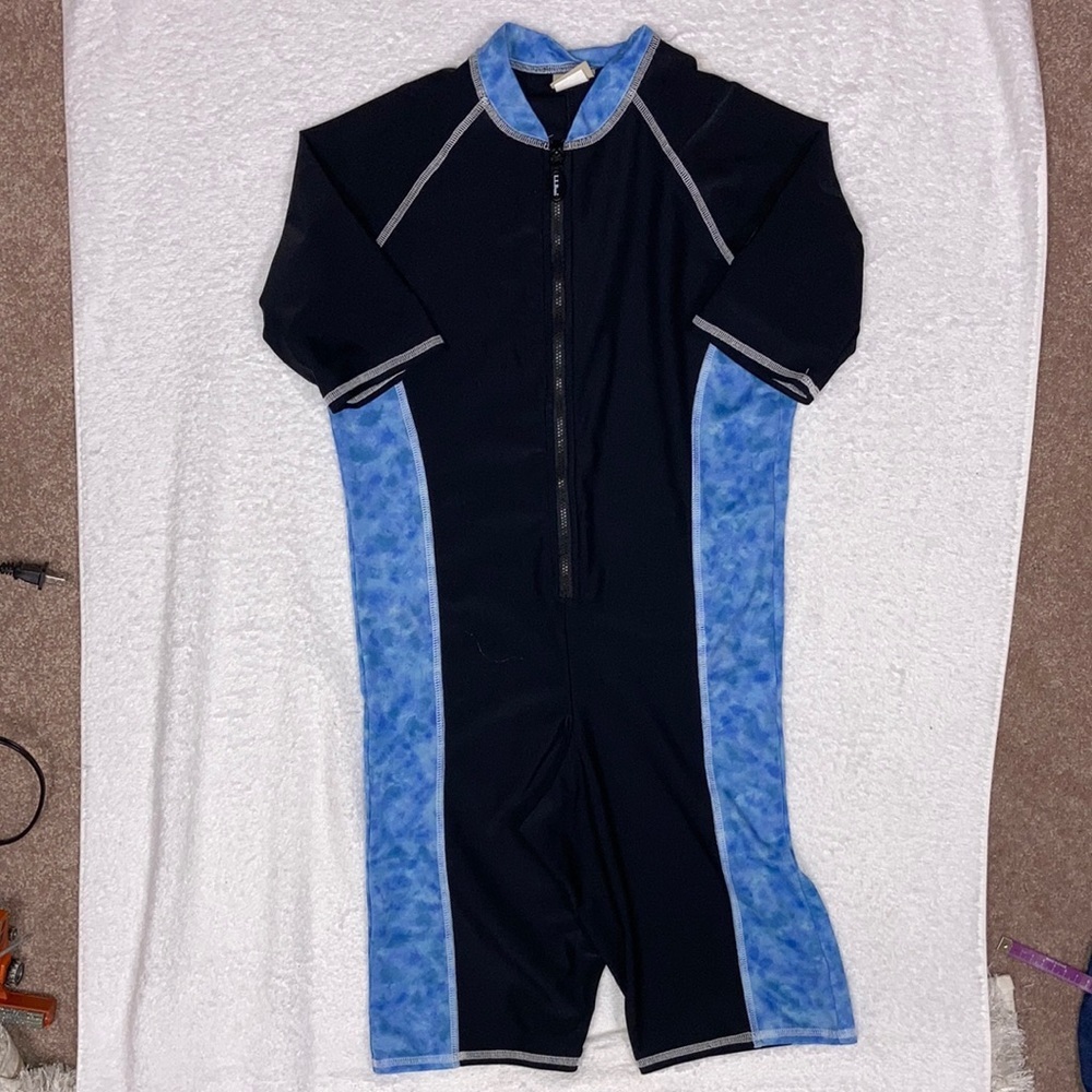Ll bean boys sun and surf bodysuit swimsuit size large